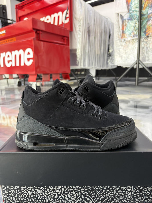 Jordan 3 "Black Cat" Used Size 6Y/7.5W
