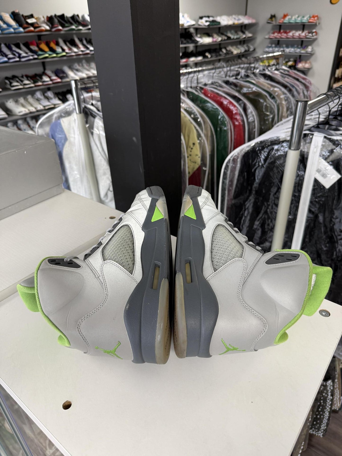 Jordan 5 "Green Bean" Used Size 12