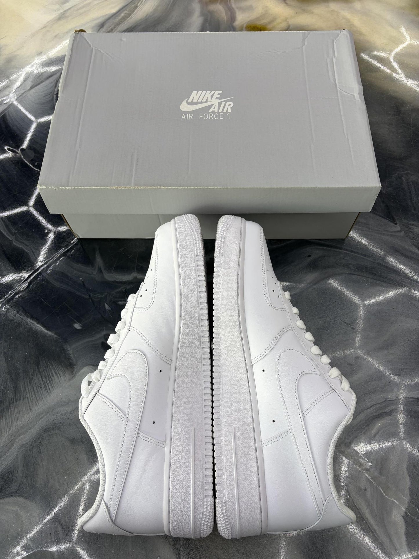 Nike Air Force 1 Low "Triple White" Used Size 12