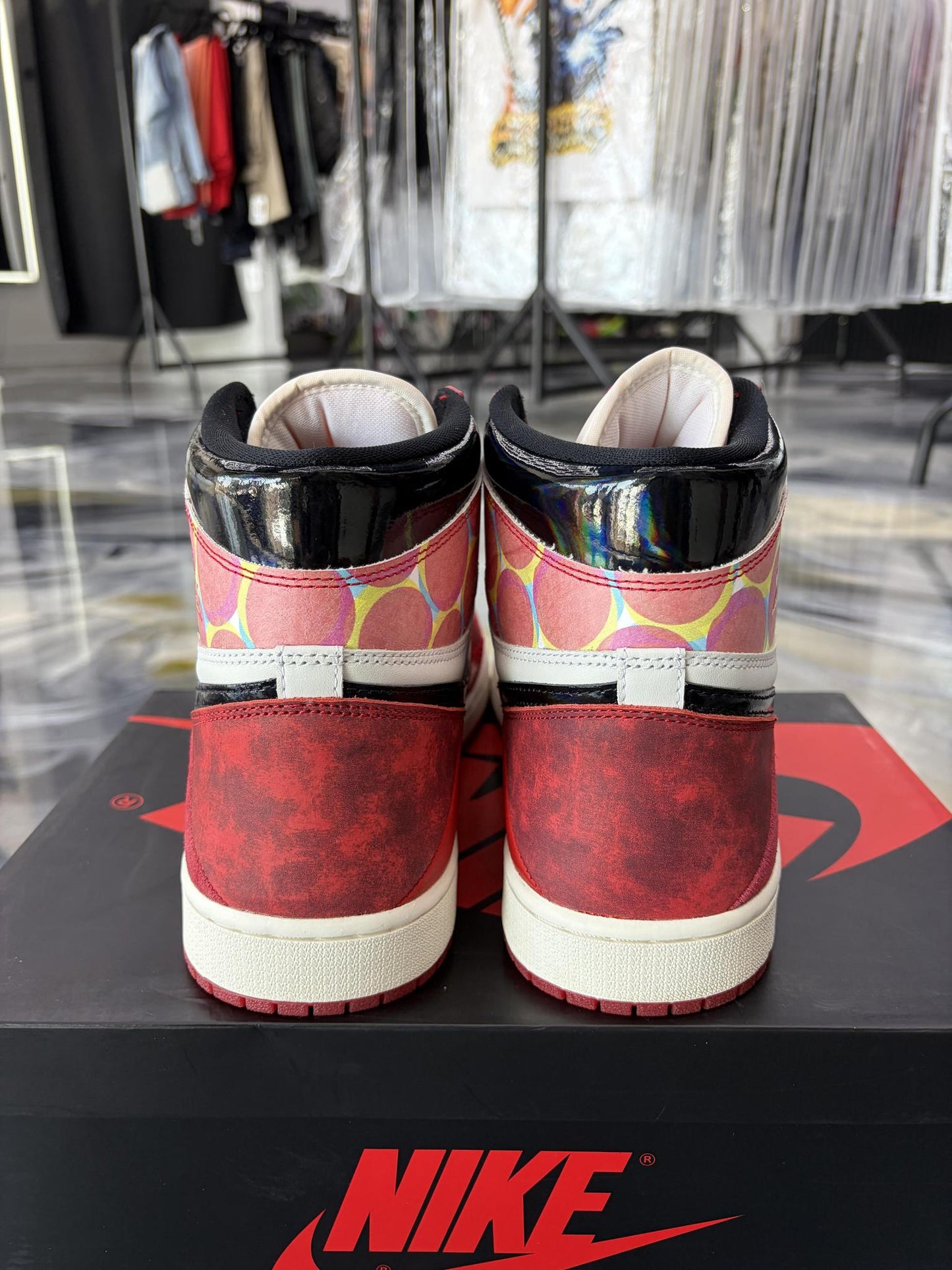 Jordan 1 "High Across There Spider-verse" Used Size 13