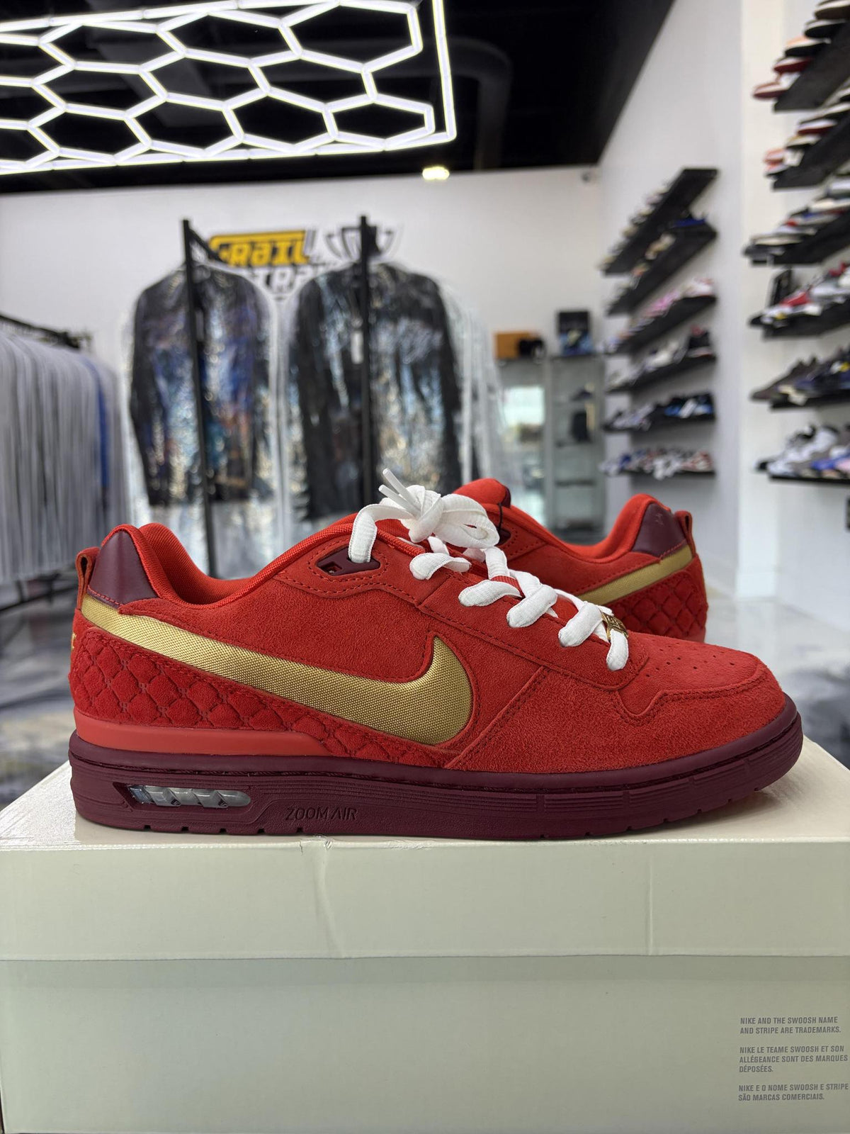 Nike Paul Rodriguez Zoom Low "Habanero Red" Used Size 9.5
