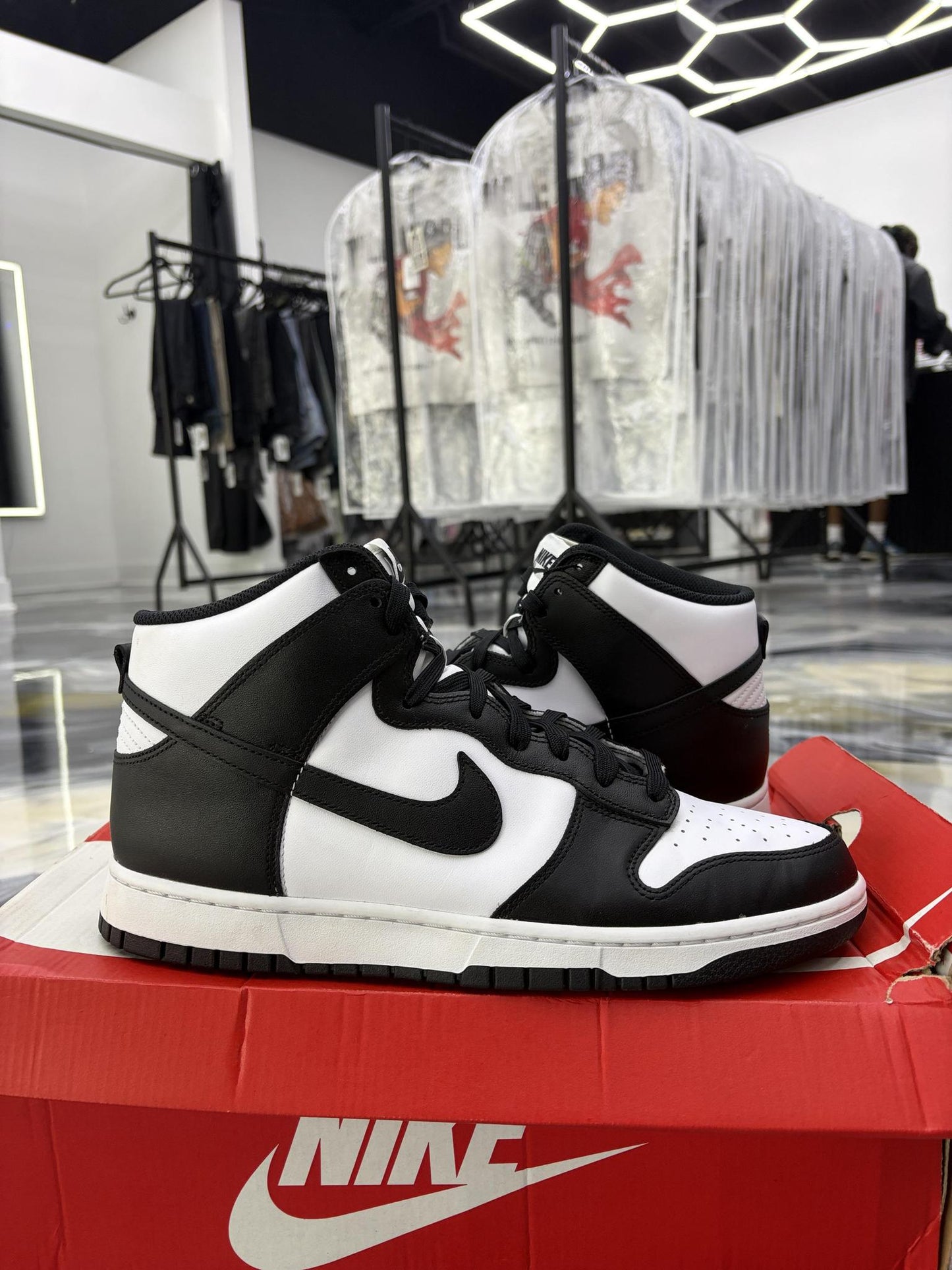 Nike Dunk High "Panda" Used Size 12