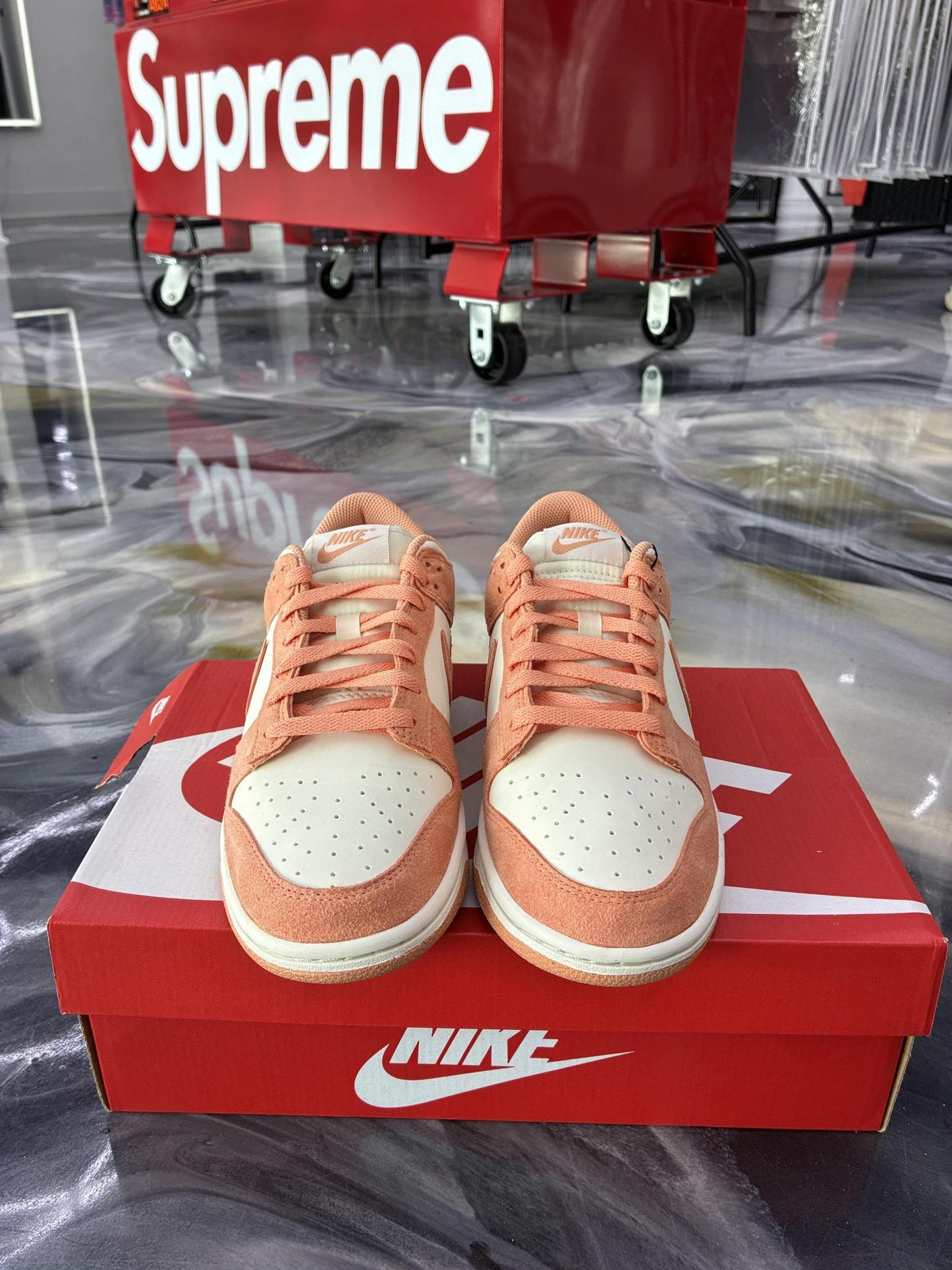 Nike Dunk Low "Apricot Agate" Used Size 7Y/8.5W