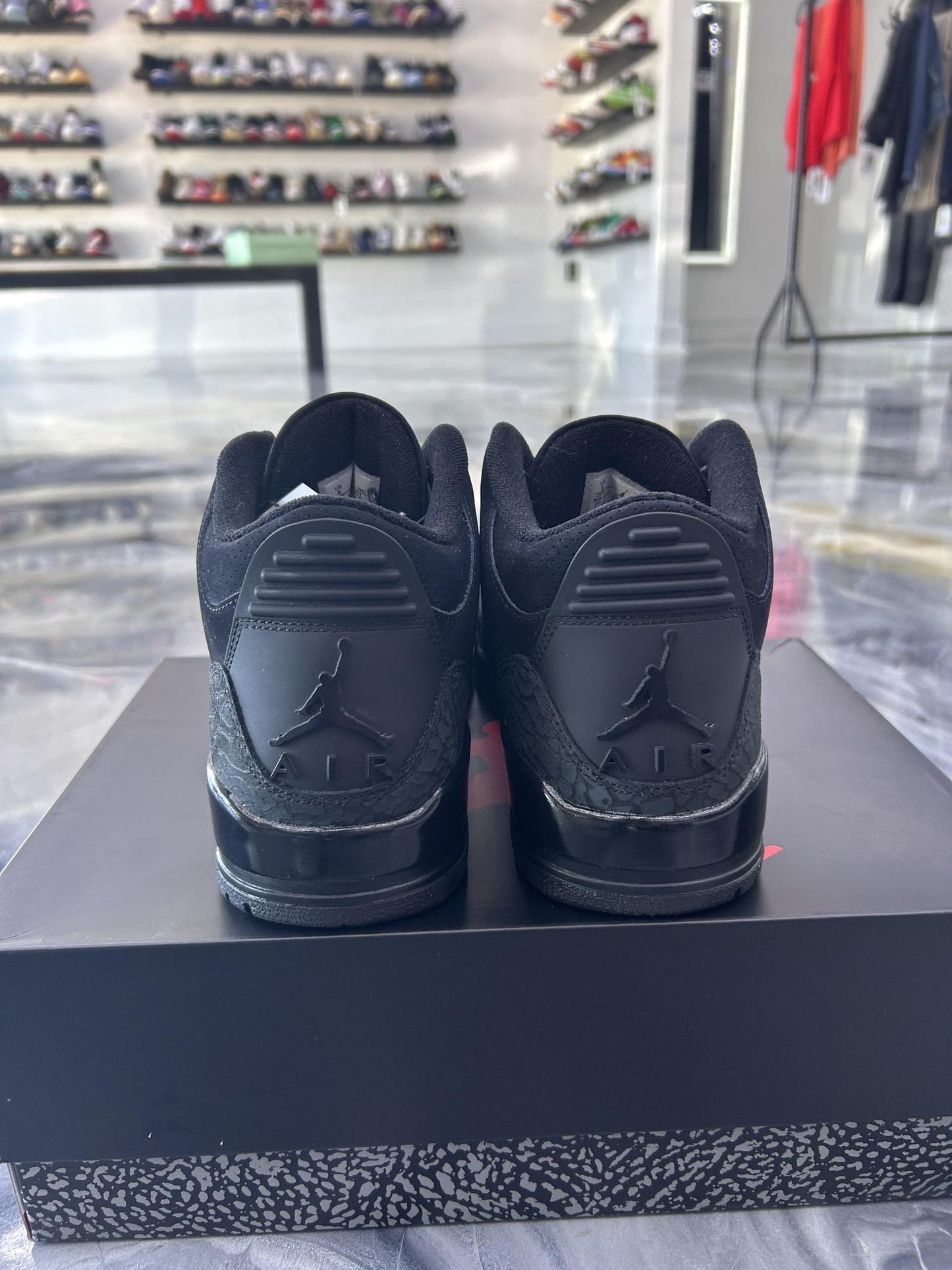 Jordan 3 "Black Cat" Used Size 9