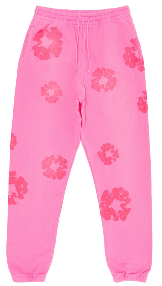 Denim Tears Cotton Wreath Sweatpants "Mono Pink"