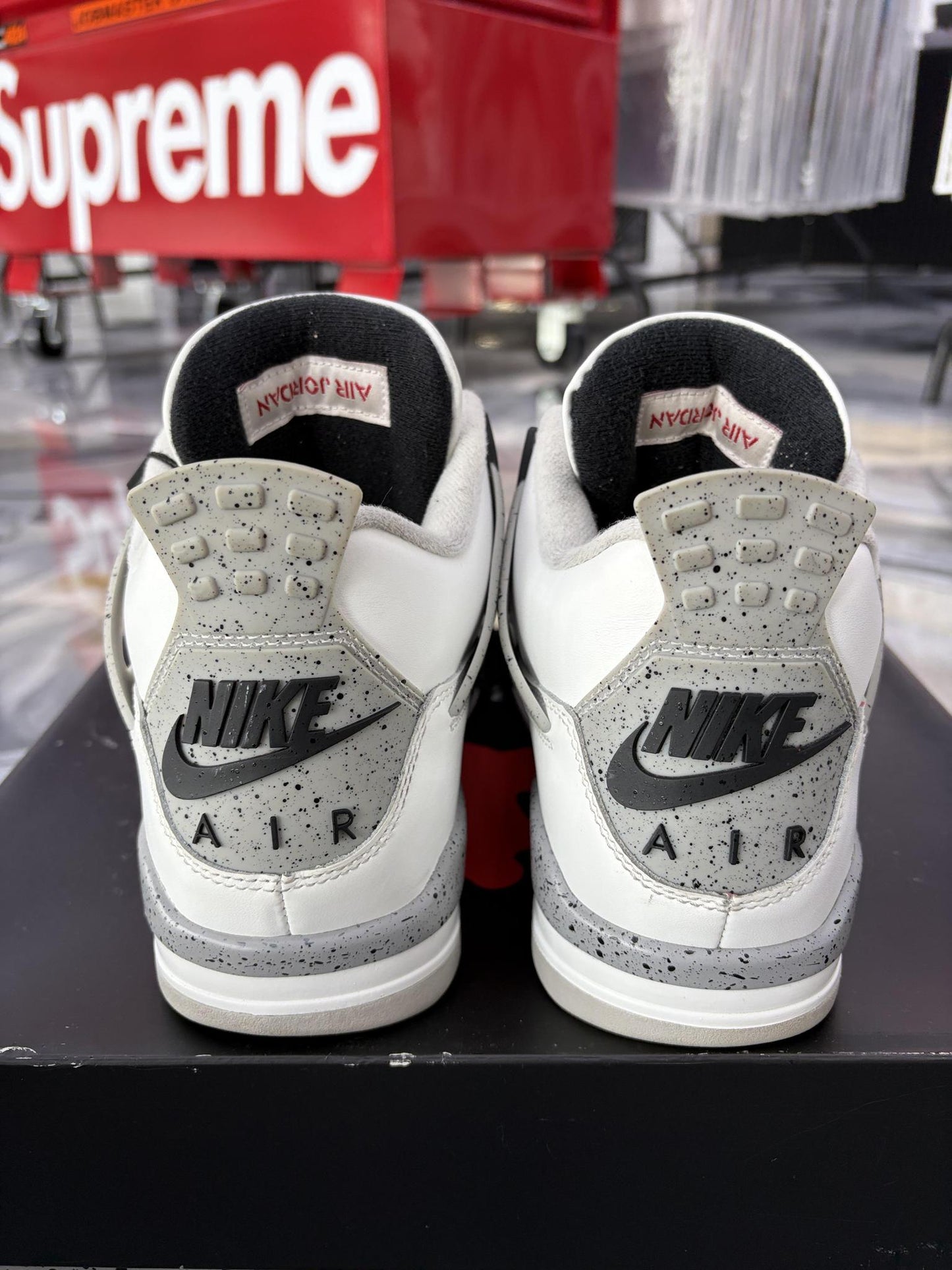 Jordan 4 "White Cement" Used Size 9.5