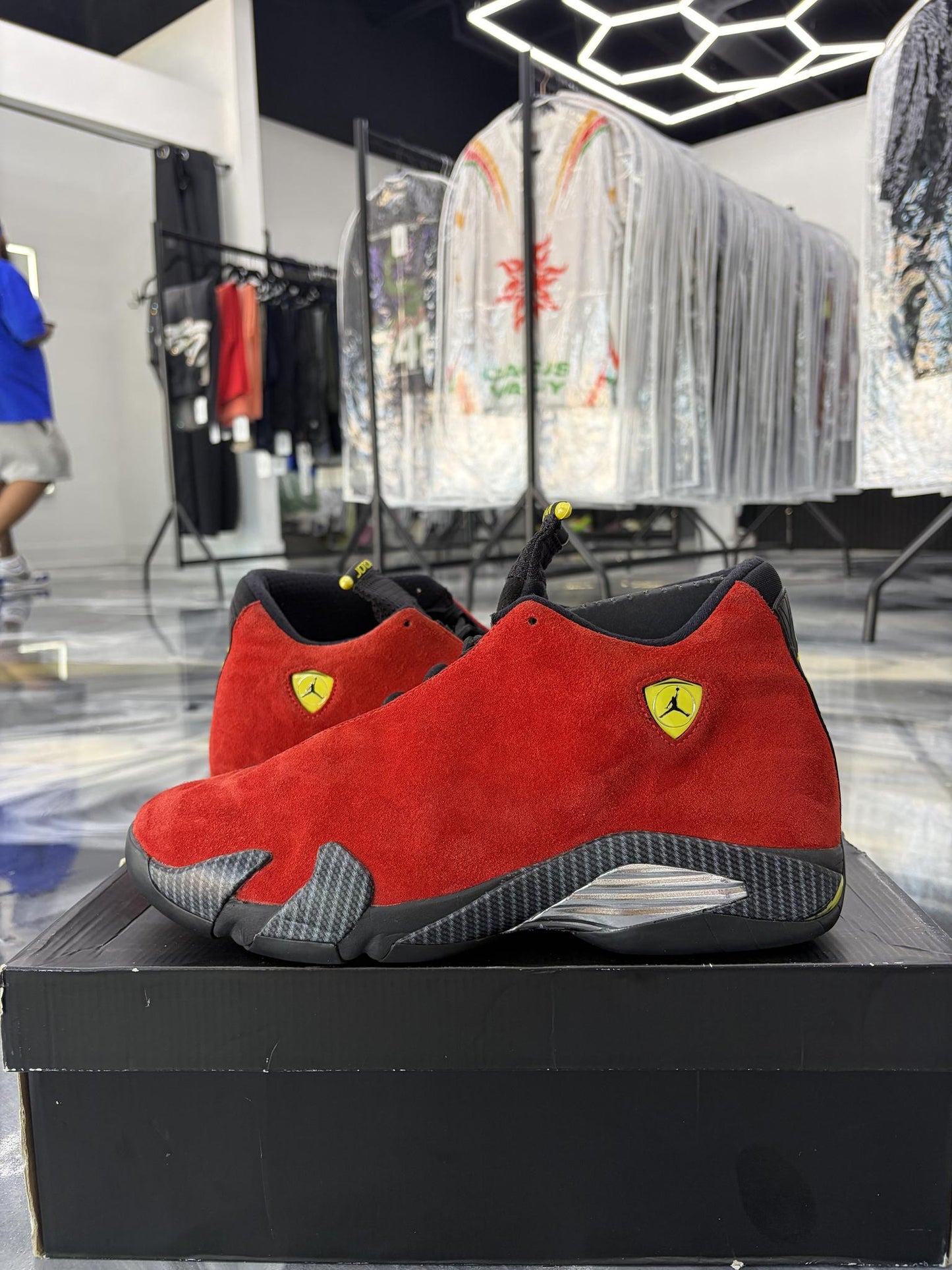 Jordan 14 "Ferrari 2014" Used Size 12