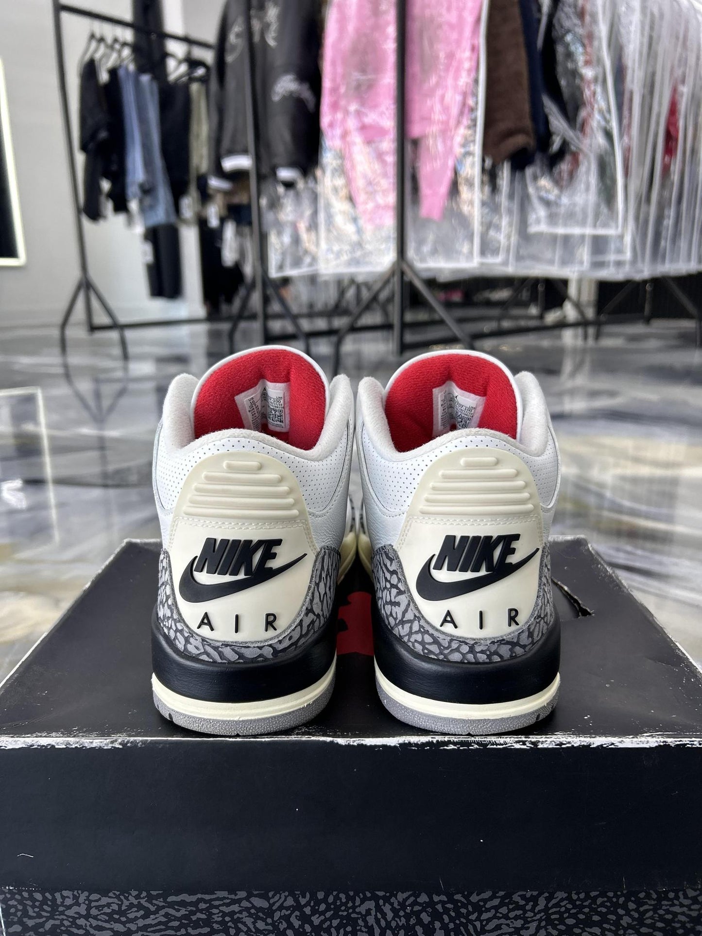 Jordan 3 White Cement Used Size 10