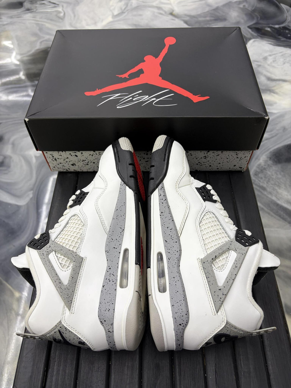 Jordan 4 "White Cement" Used Size 8