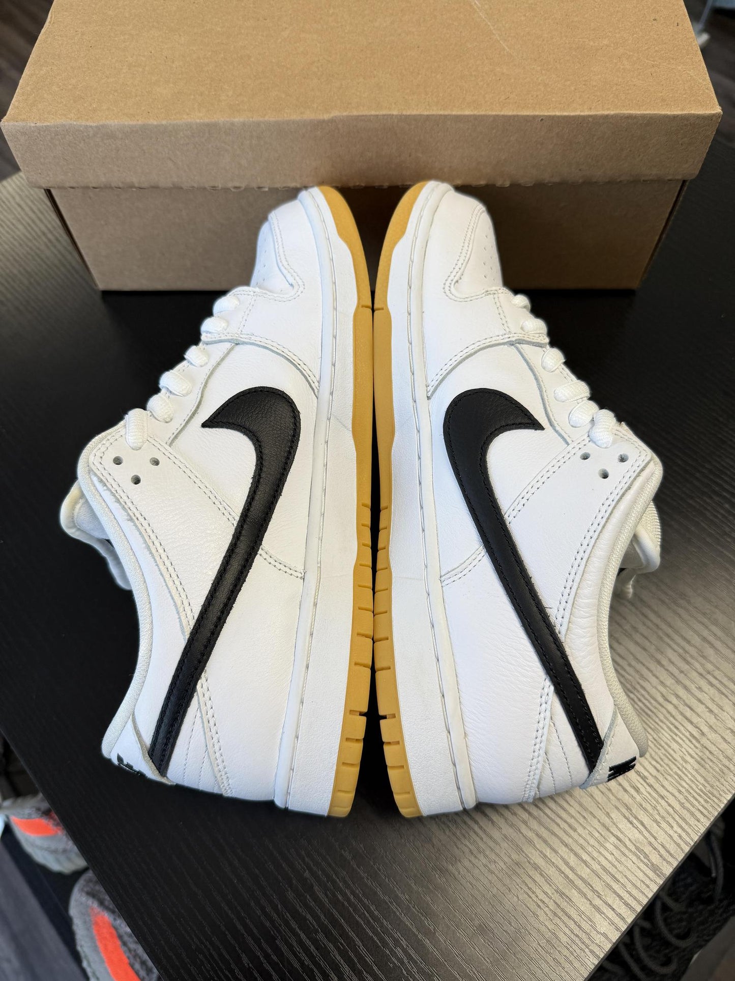 Nike SB Dunk Low "White Gum" Used Size 10.5