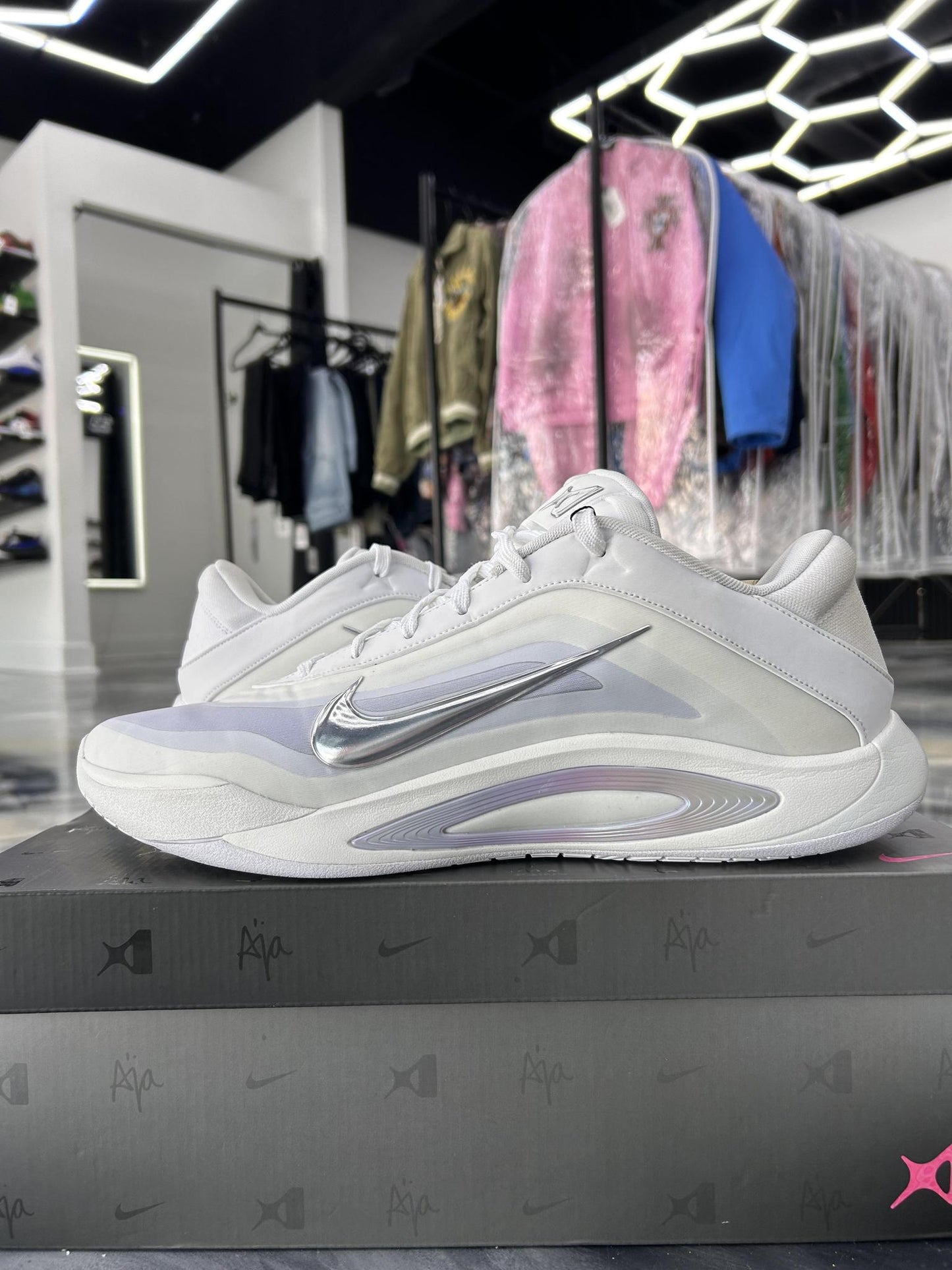 Aja Wilson White "Summit" Used Size 13