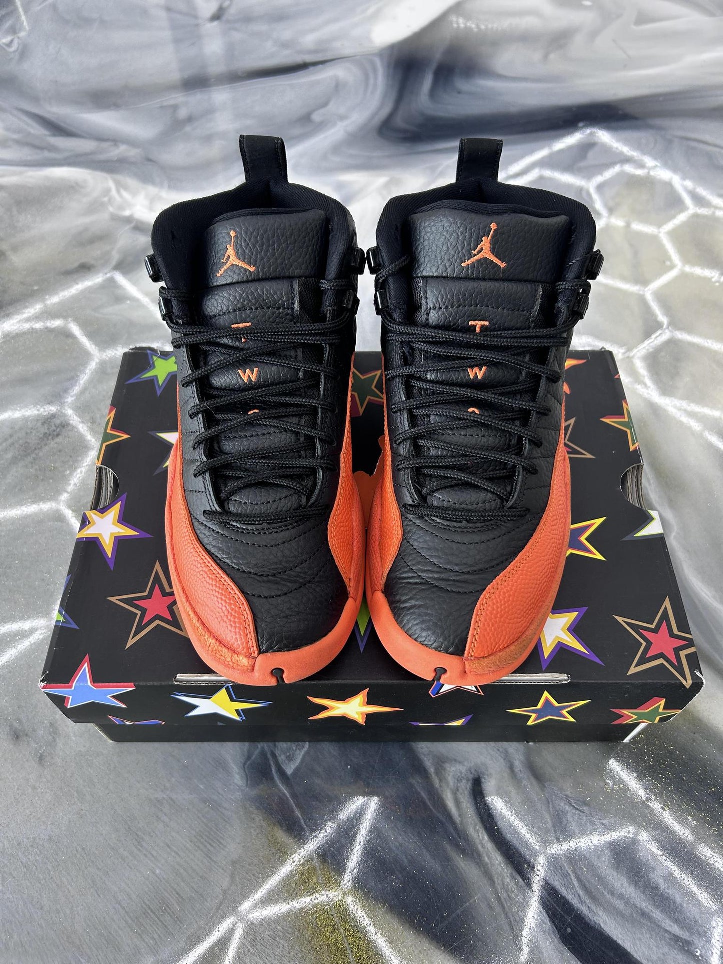 Jordan 12 "Brilliant Orange" Used Size 6Y/7.5W