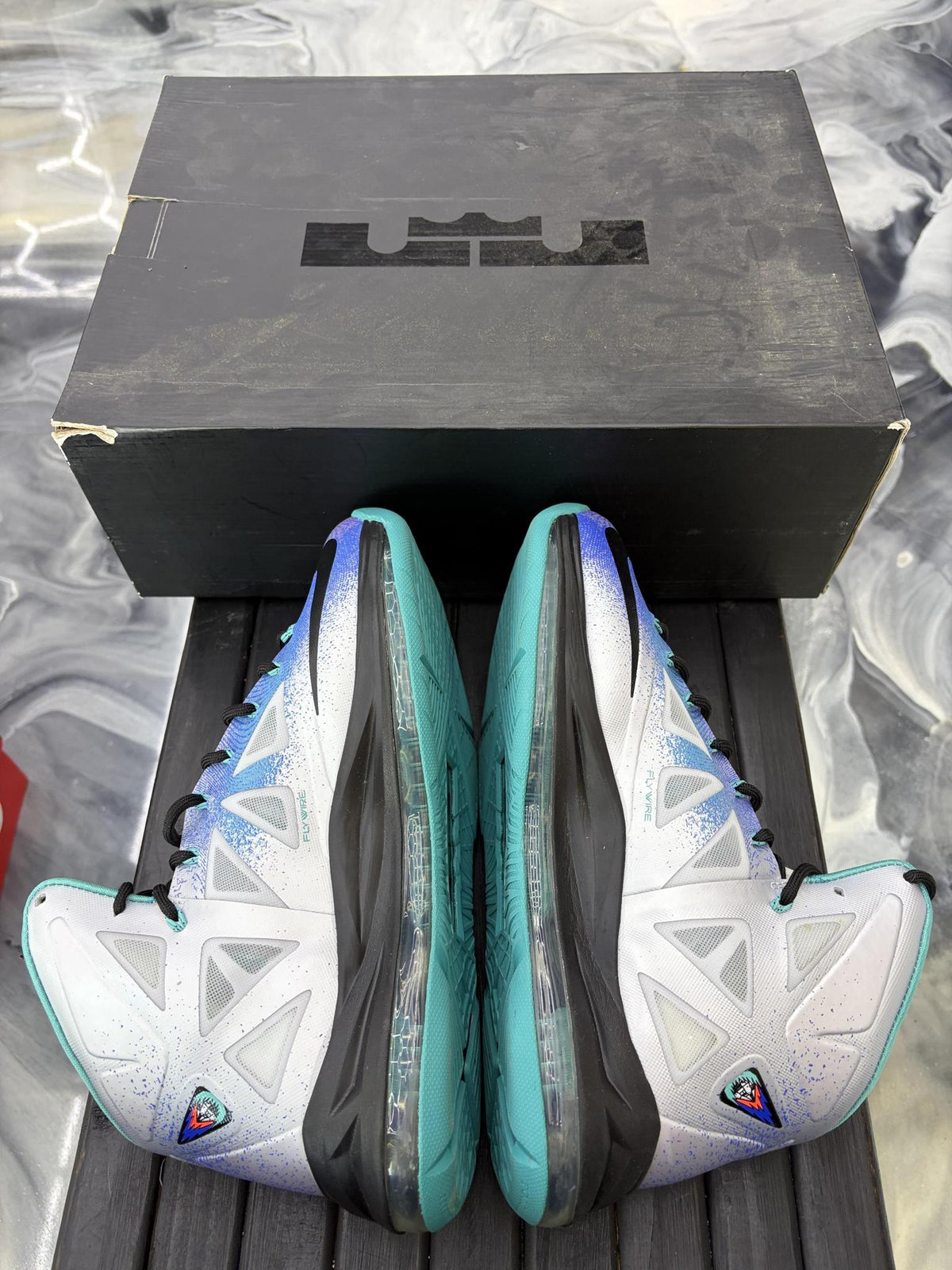 Nike Lebron X "Pure Platinum" Used Size 10