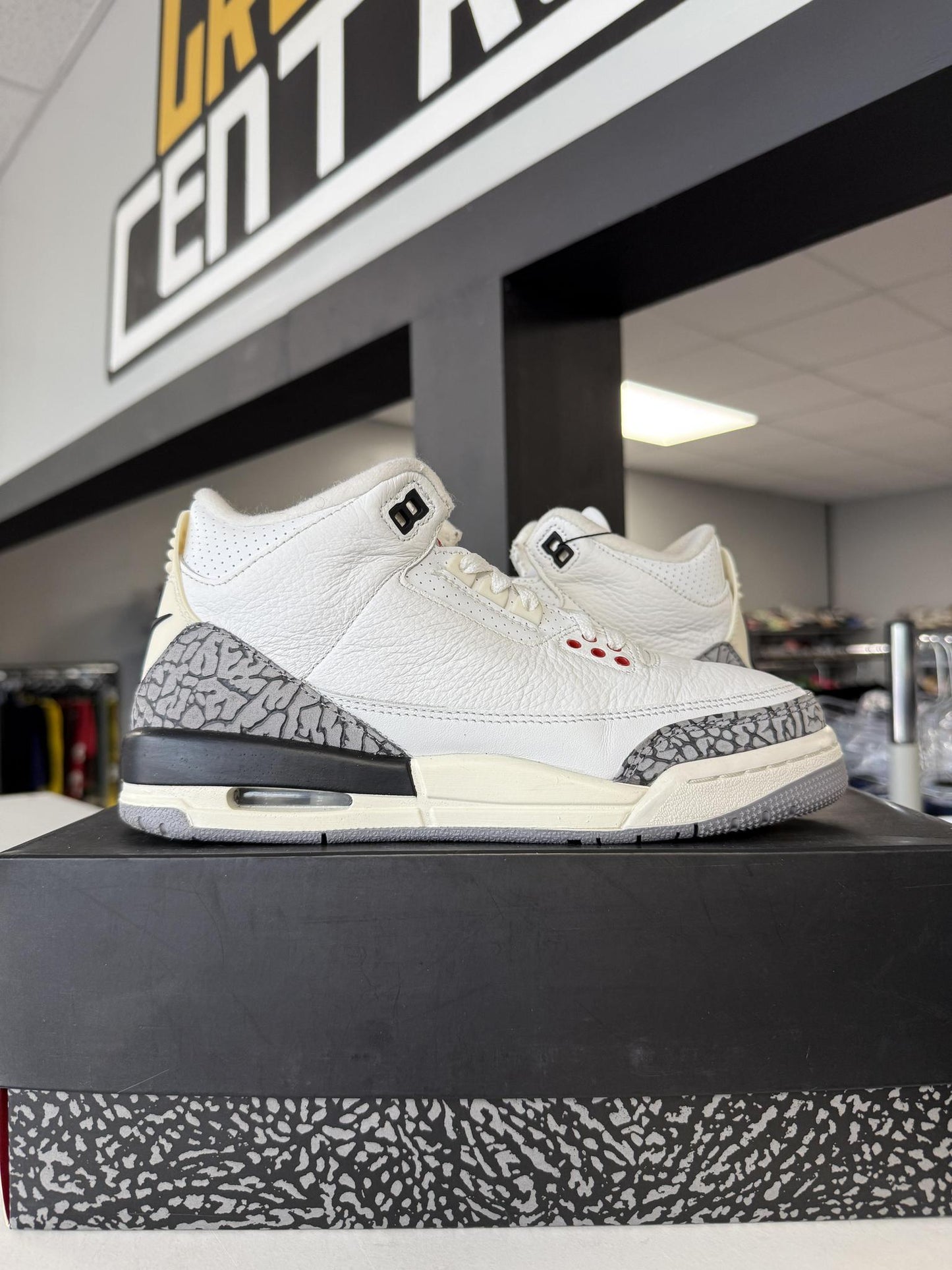Jordan 3 "White Cement Reimagined" Used Size 6Y/7.5W