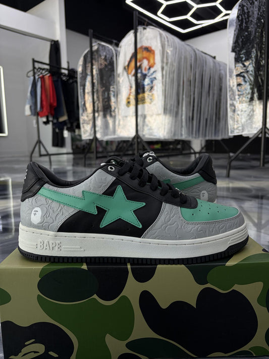 Bape Sta "Teal Black Grey" Used Size 13
