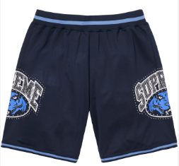Supreme Studded Basketball Shorts "Navy"