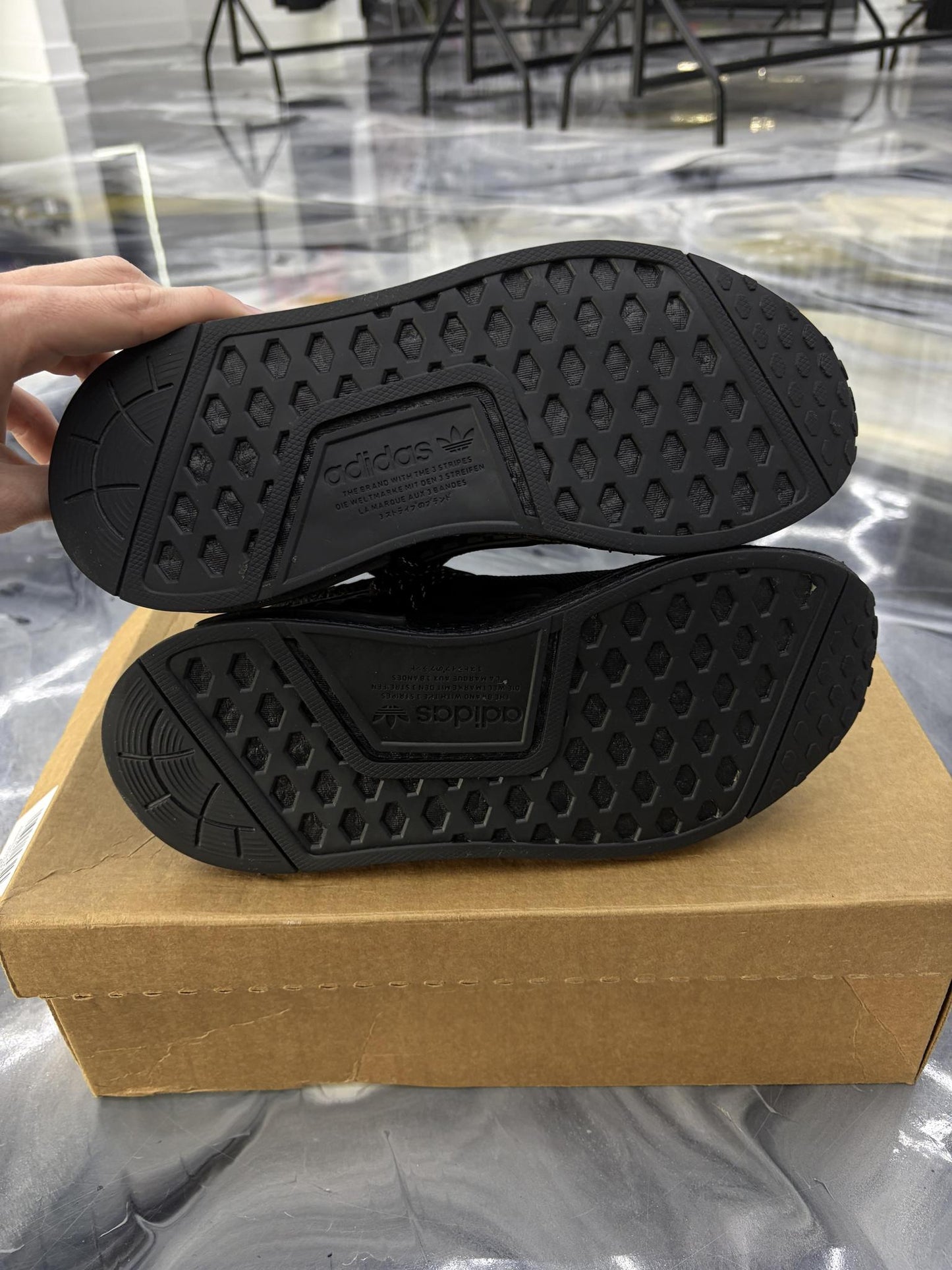 Adidas Human Race "Black" Used Size 6Y/7.5W