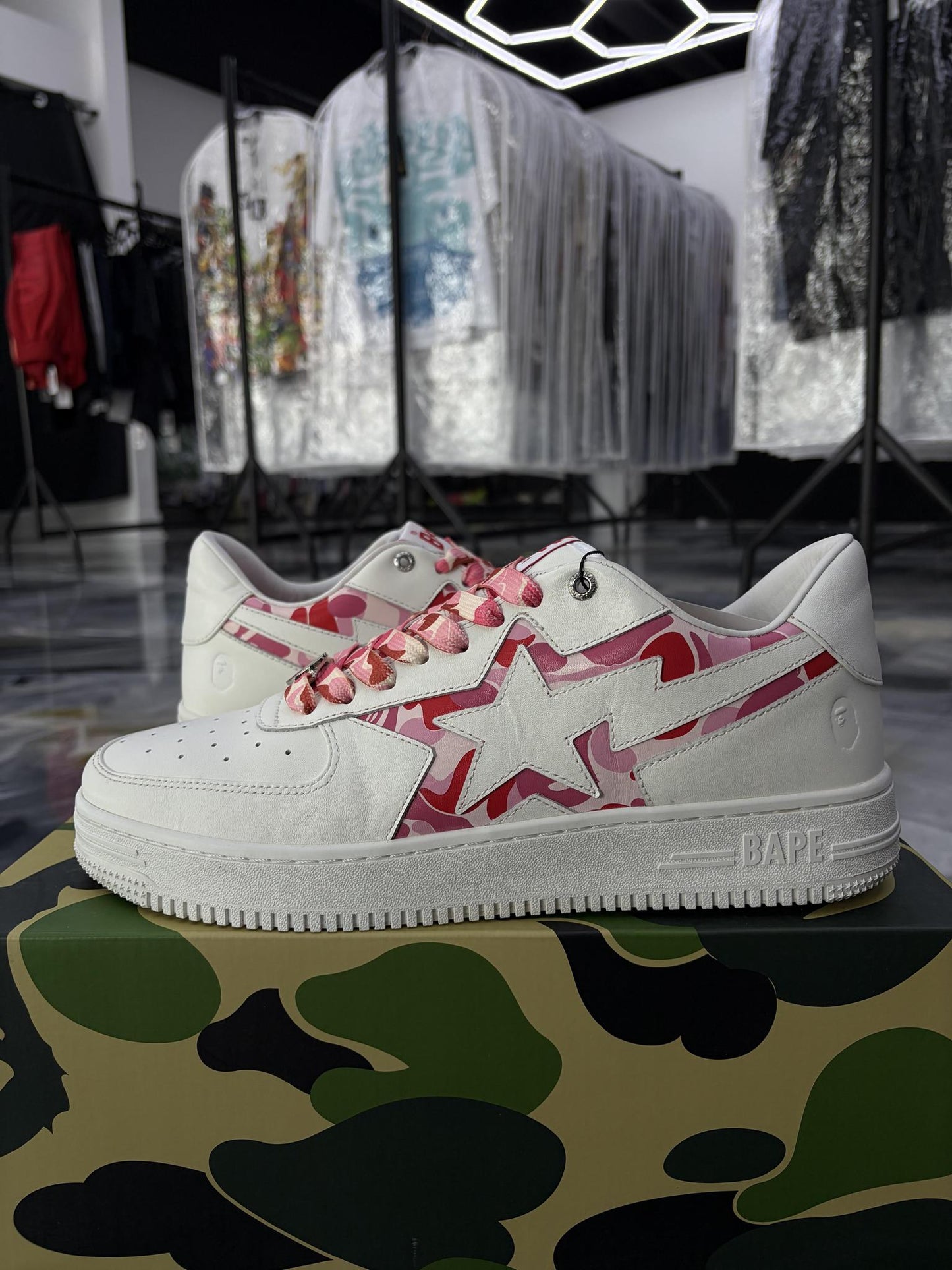 Bape Sta ABC "Camo Pink" Used Size 11