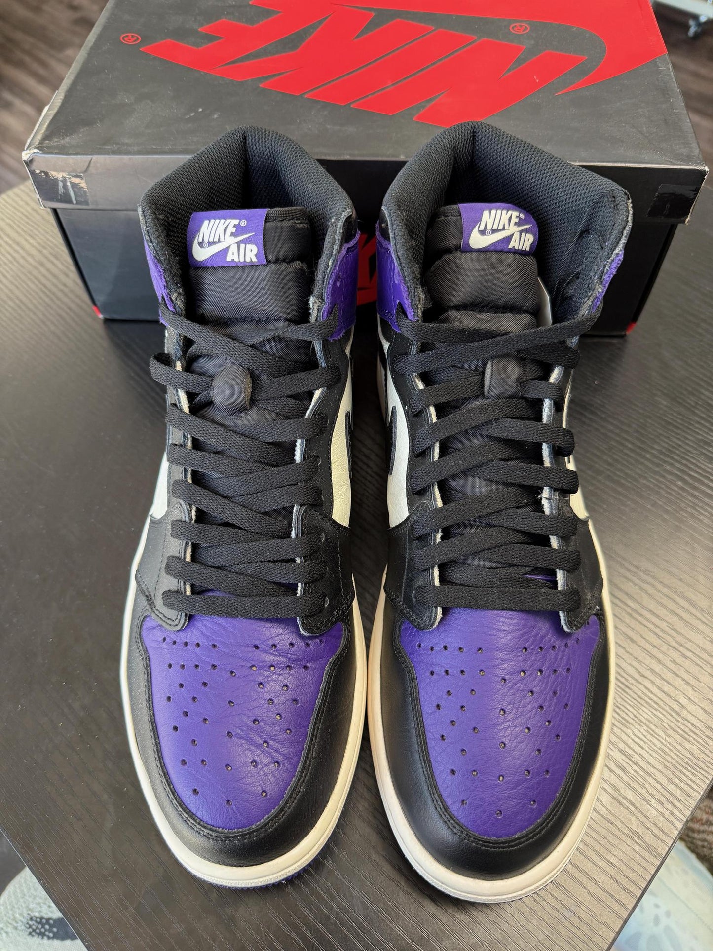 Jordan 1 "Court Purple" Used Size 12