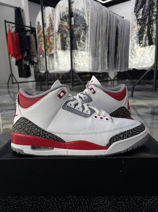 Jordan 3 "Fire Red" Used Size 13