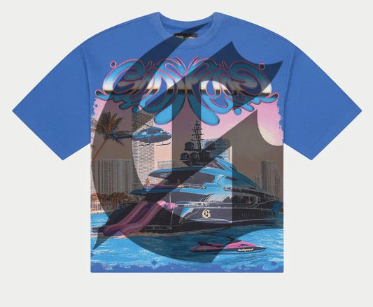 Godspeed Miami Yacht Tee "Royal"