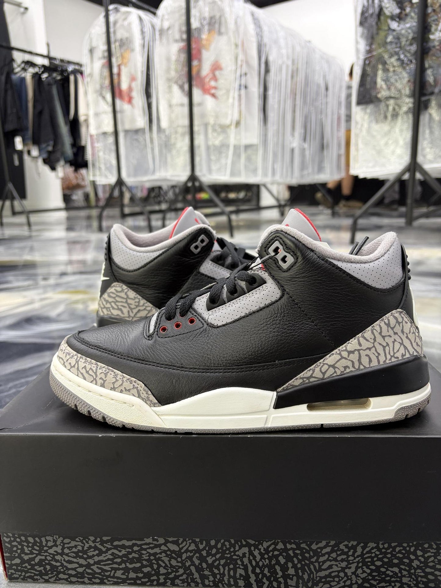 Jordan 3 "Black Cement" Used Size 8.5