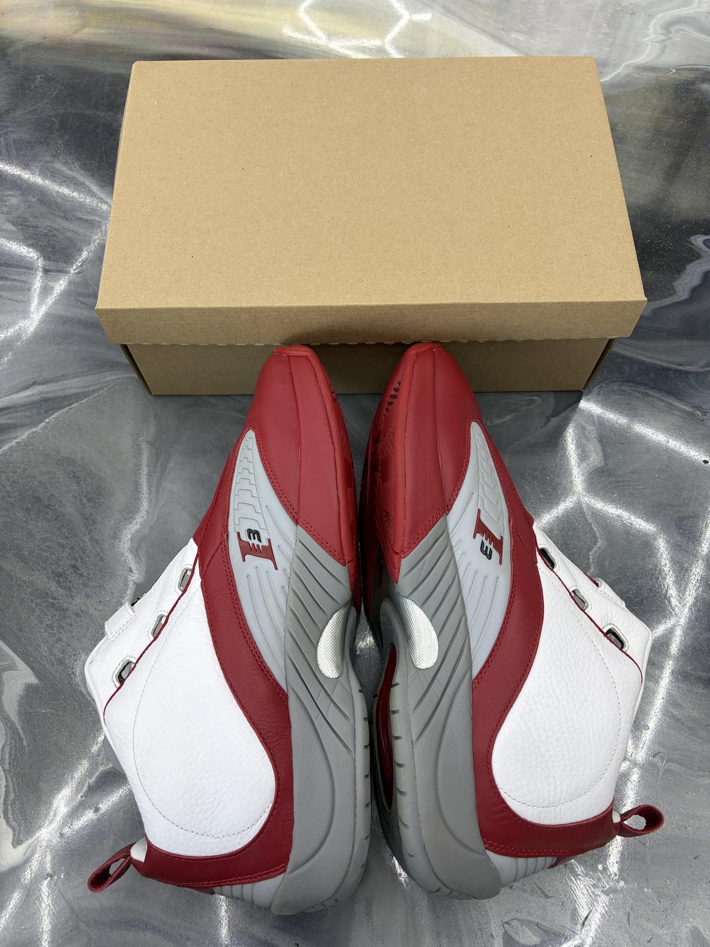 Reebok Answer 4 "Red White" Used Size 14