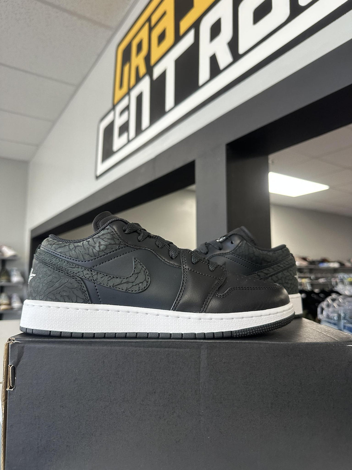 Jordan 1 Low SE Black Elephant Used