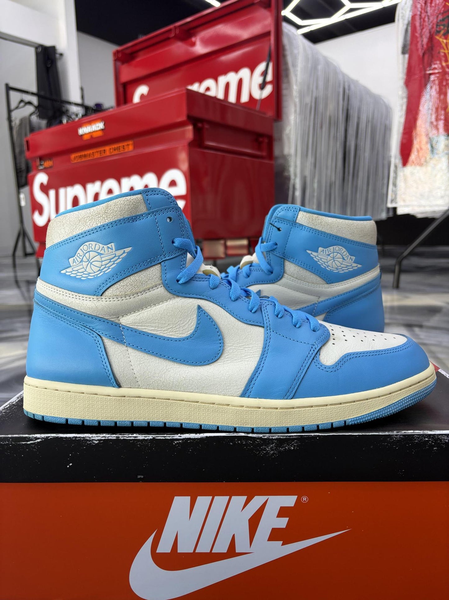 Jordan 1 "Reimagined UNC" Used Size 15