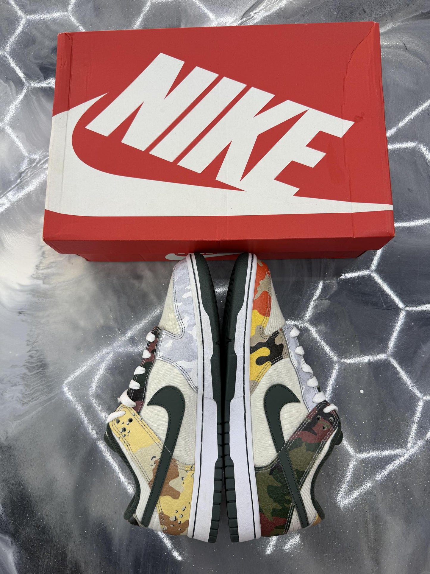 Nike Dunk Low "Camo" Used Size 9.5