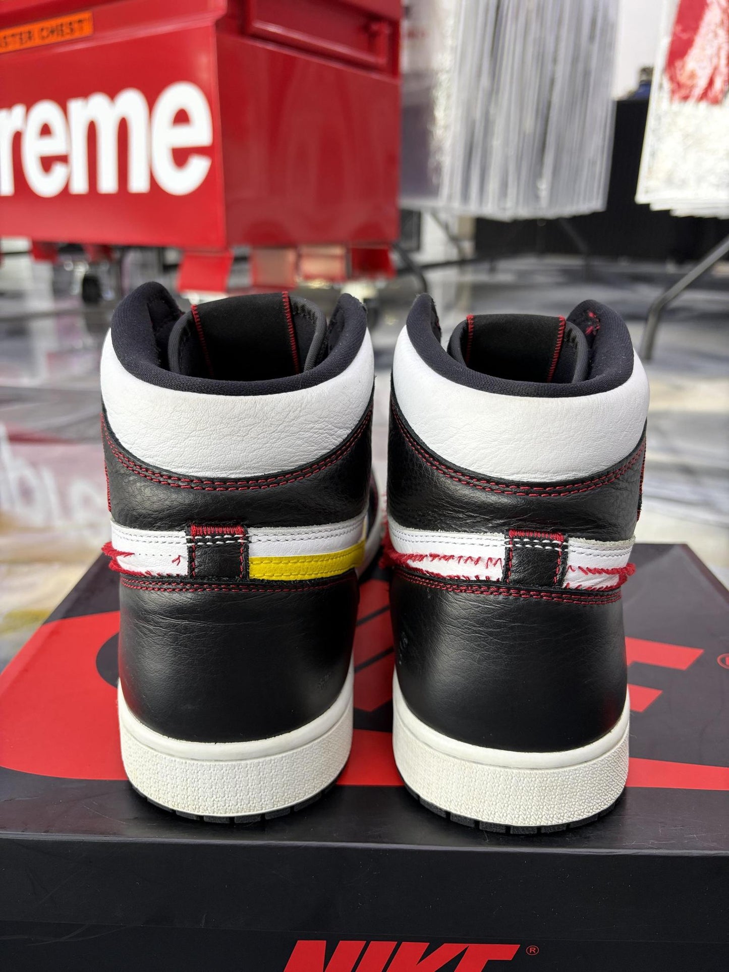 Jordan 1 High "Defiant White" Used Size 12