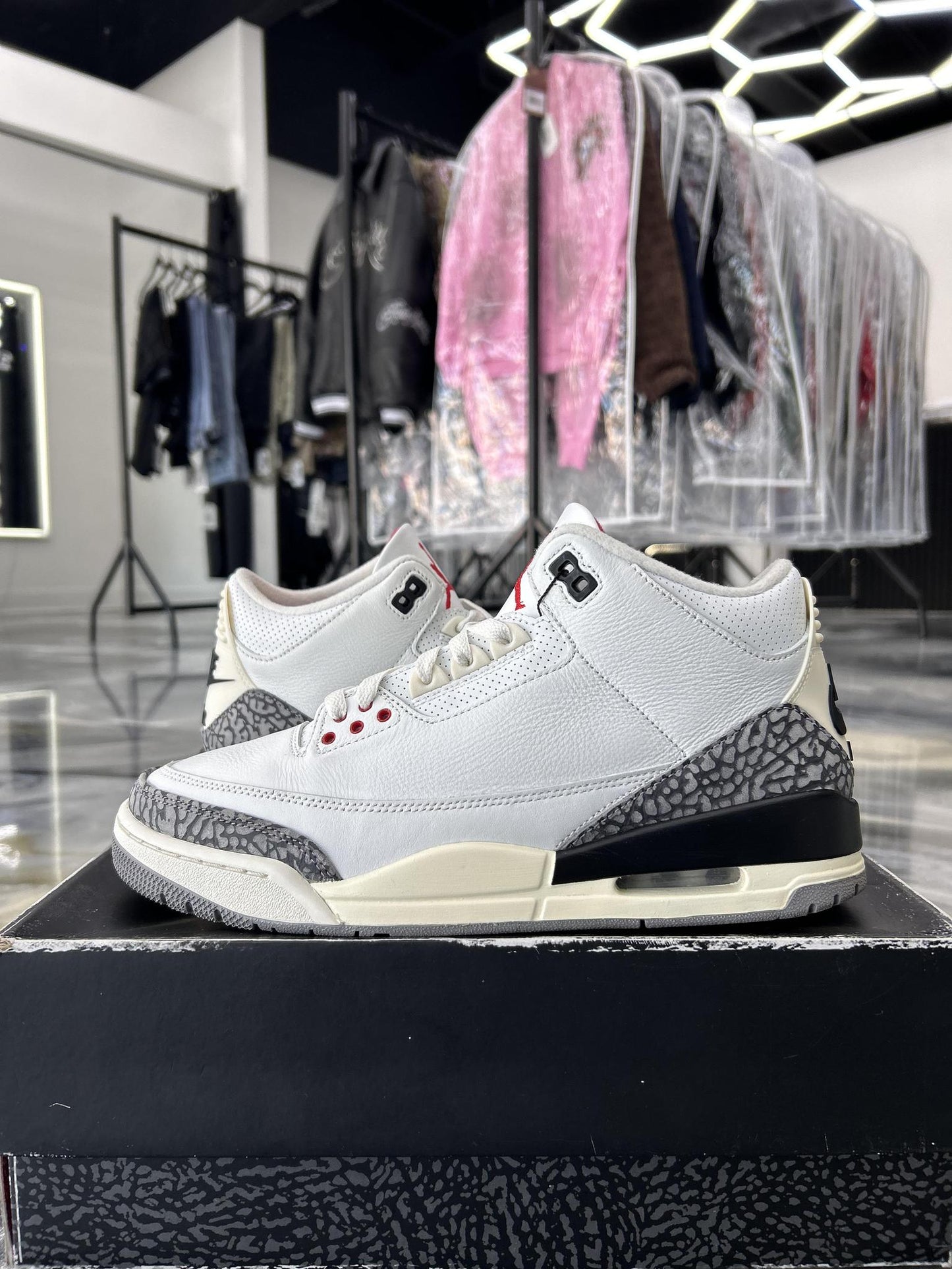 Jordan 3 White Cement Used Size 10