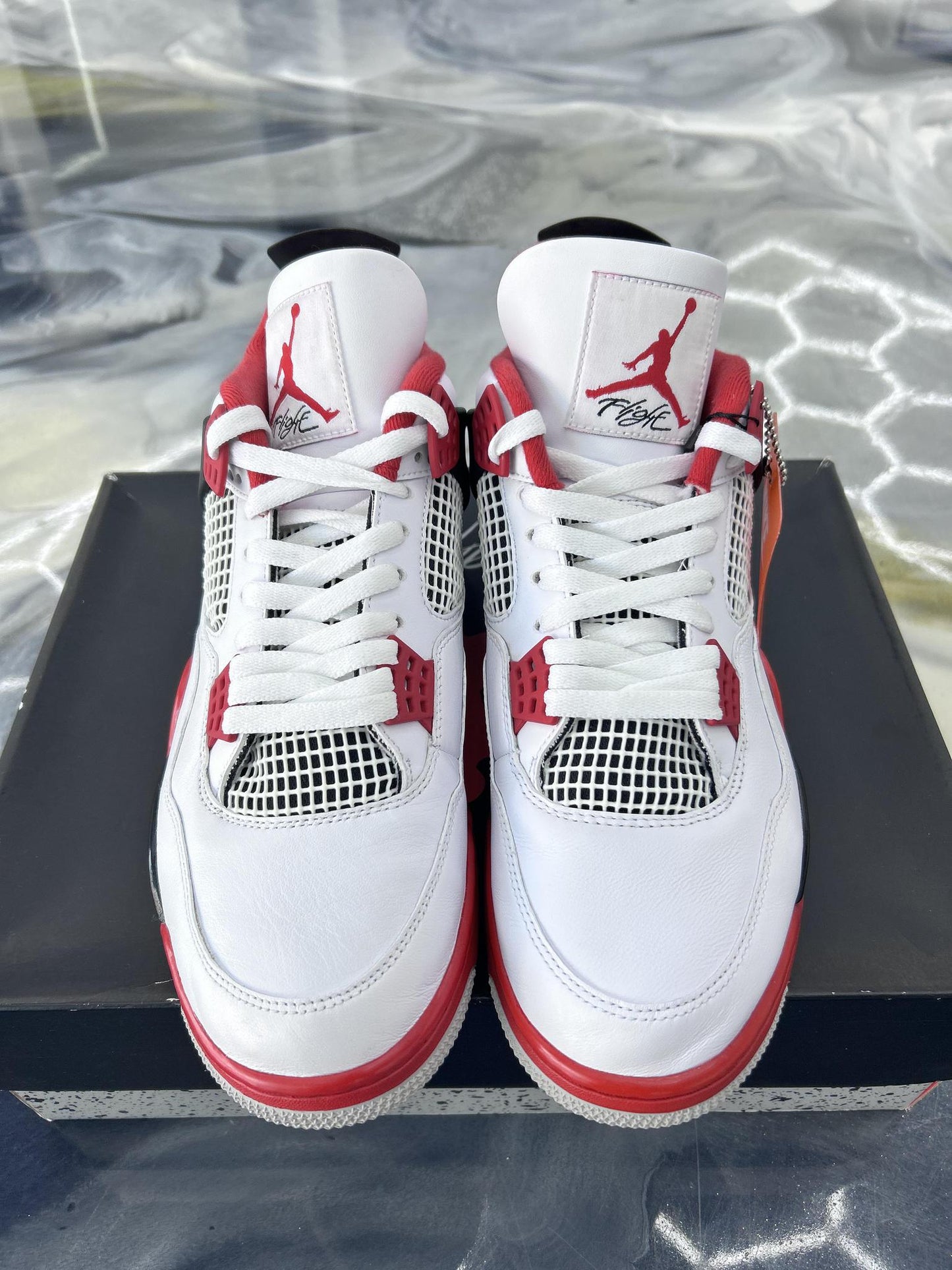 Jordan 4 "Fire Red" Used Size 12