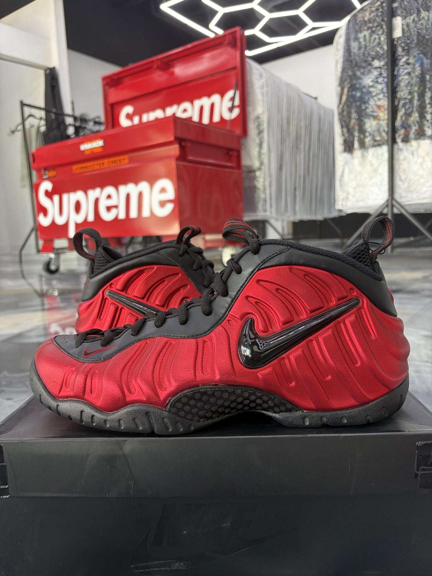 Nike Foamposite Pro "Gym Red" Used Size 13
