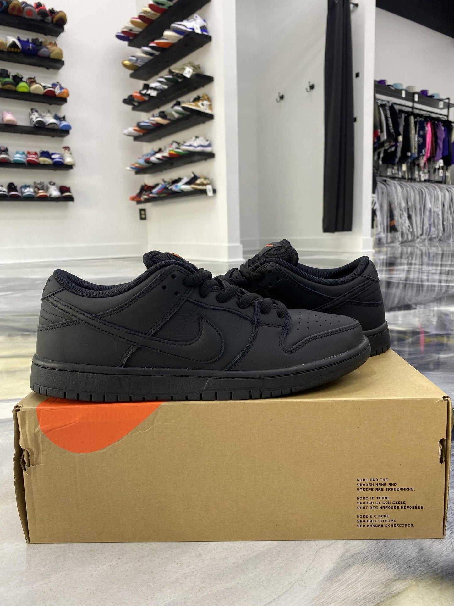 Nike SB Dunk Low "Triple Black" Used Size 9.5