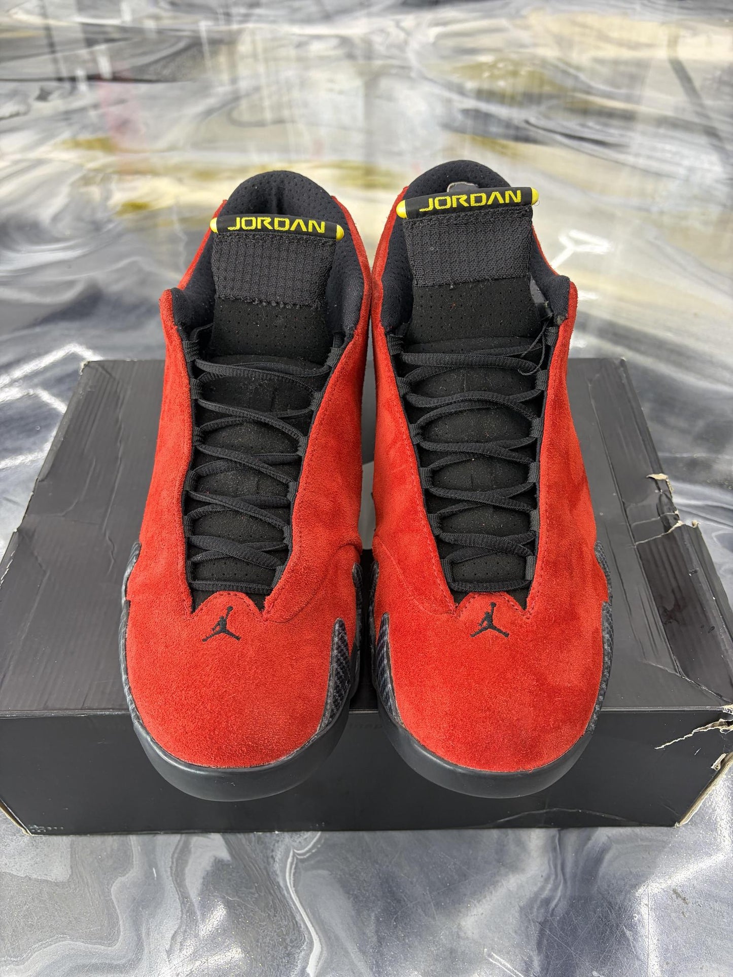 Jordan 14 "Ferrari 2014" Used Size 12