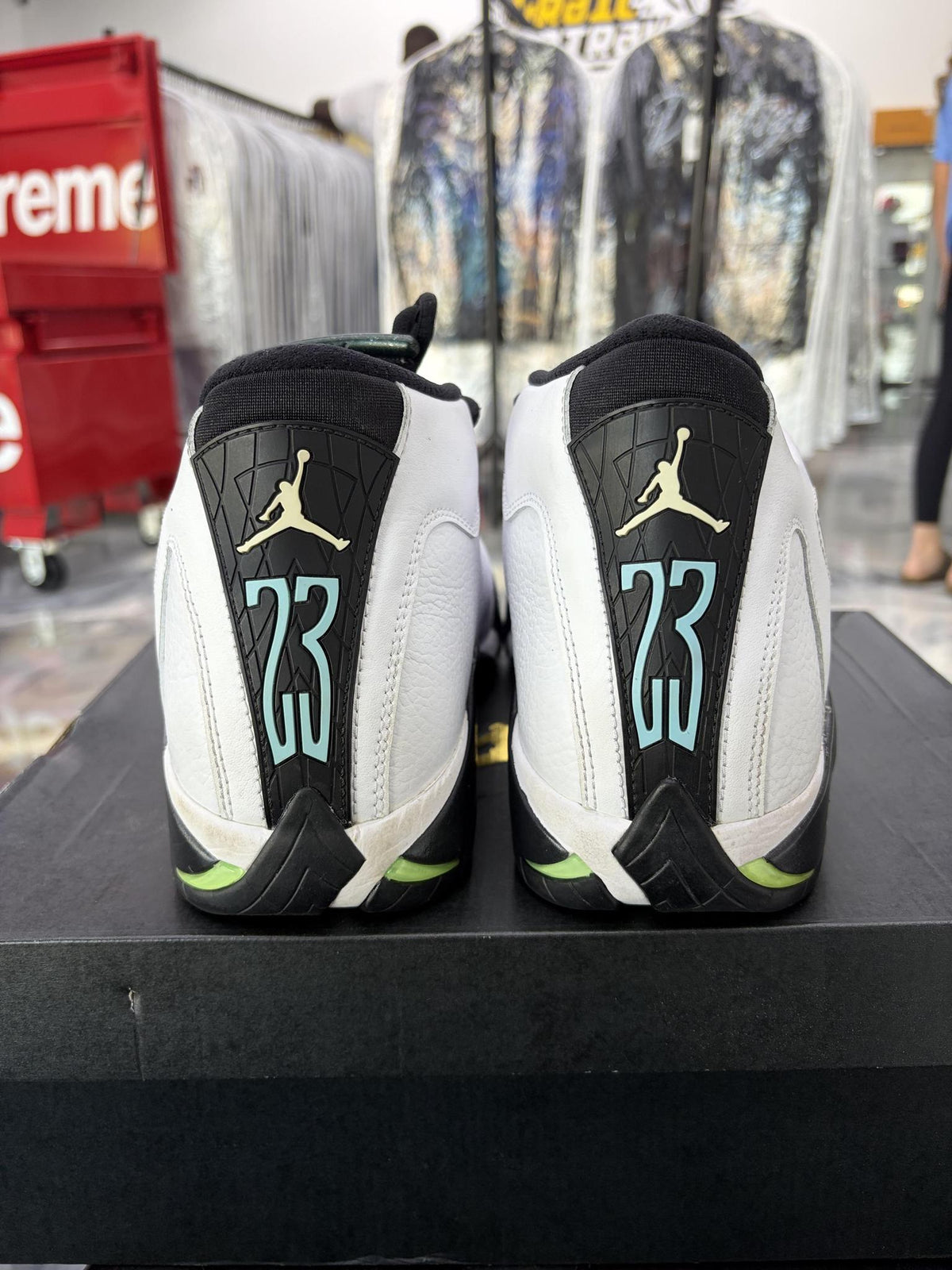 Jordan 14 "Oxidized Green" Used Size 10.5