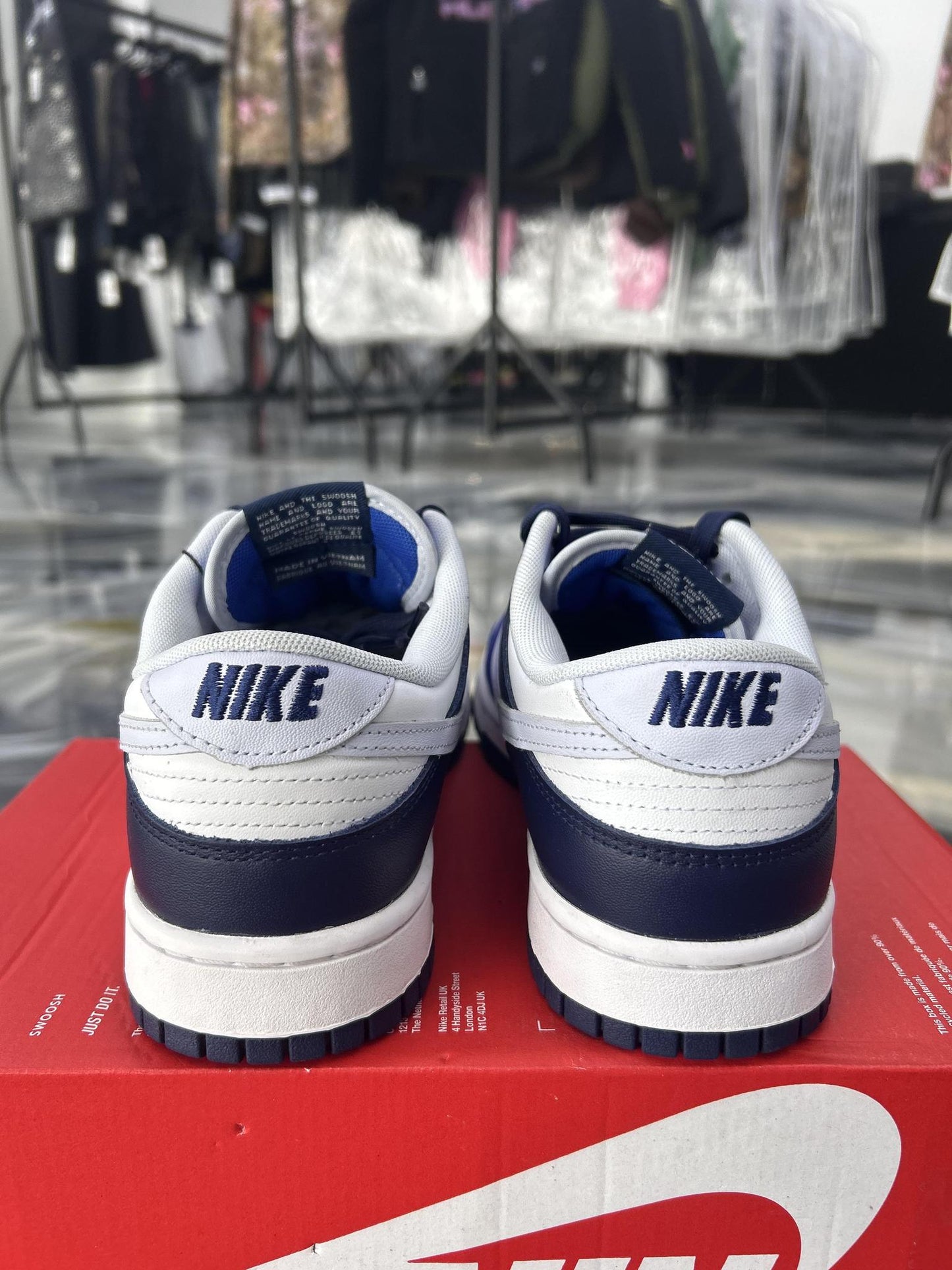 Nike Dunk Low "Game Royal Navy" Used Size 9