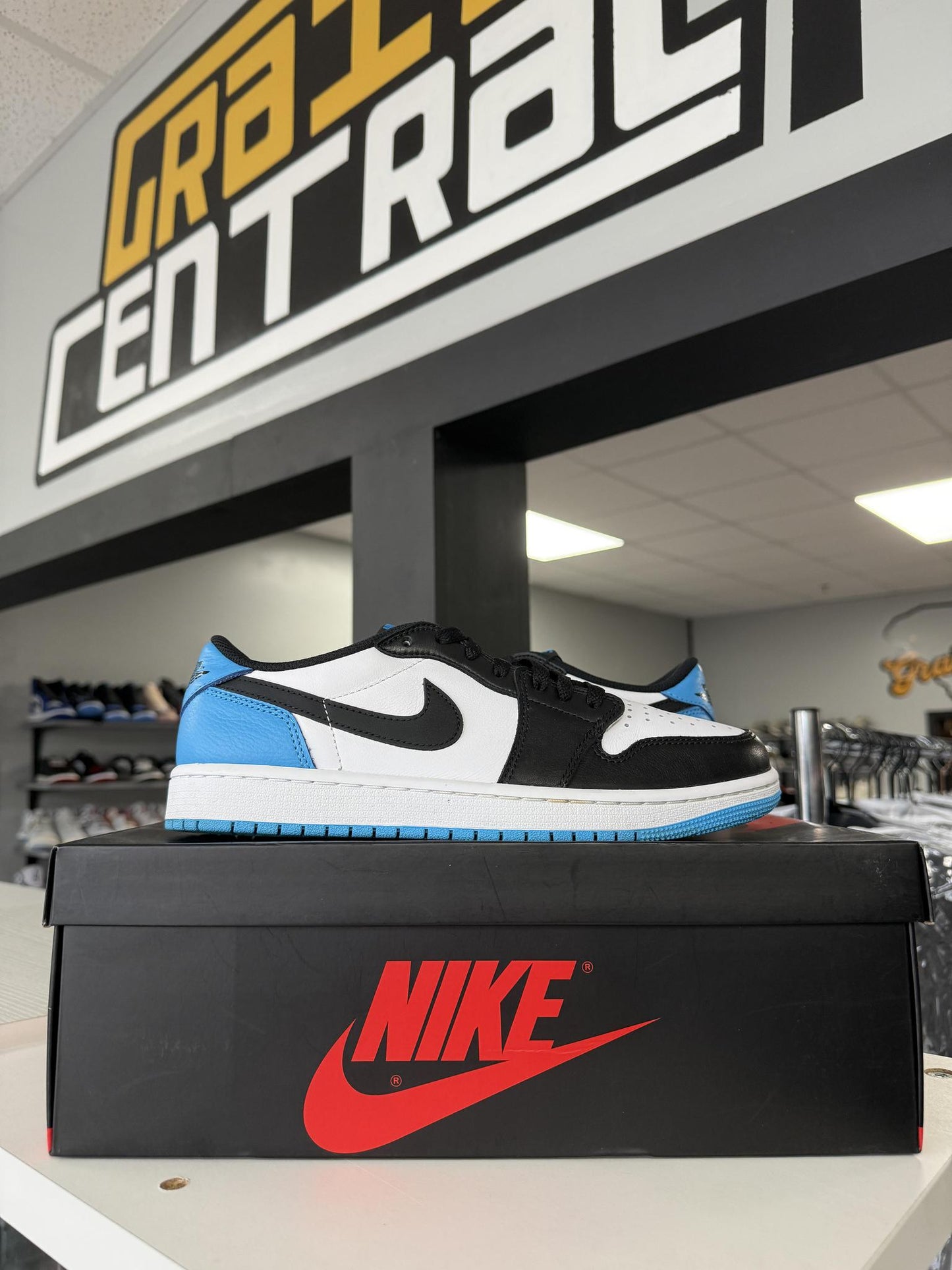 Jordan 1 Low "Powder Blue" Used Size 9.5