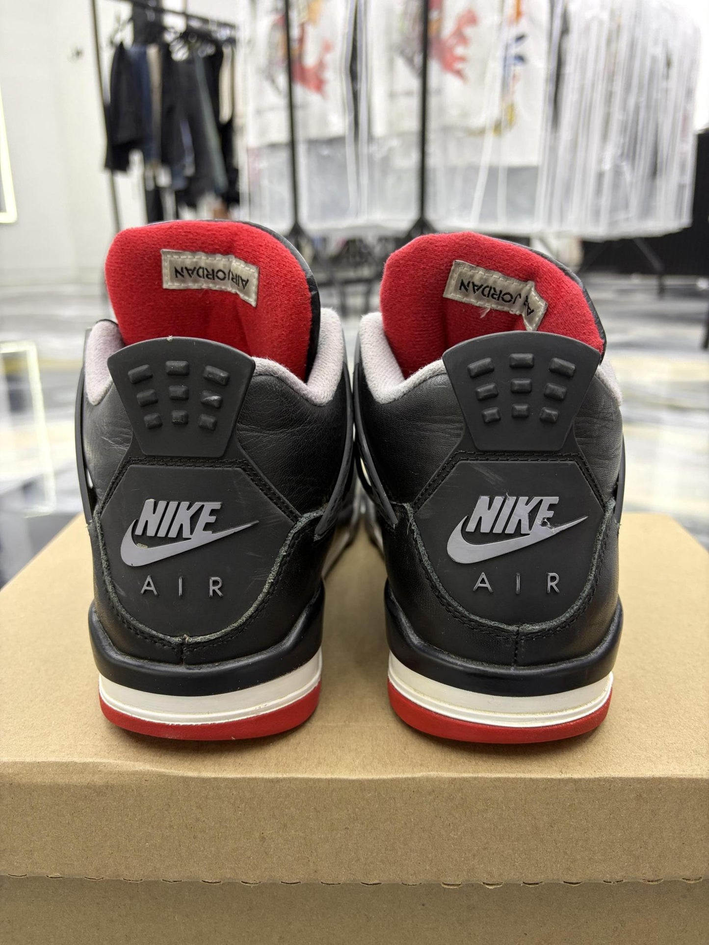 Jordan 4 "Bred Reimagined" Used Size 7Y/8.5W