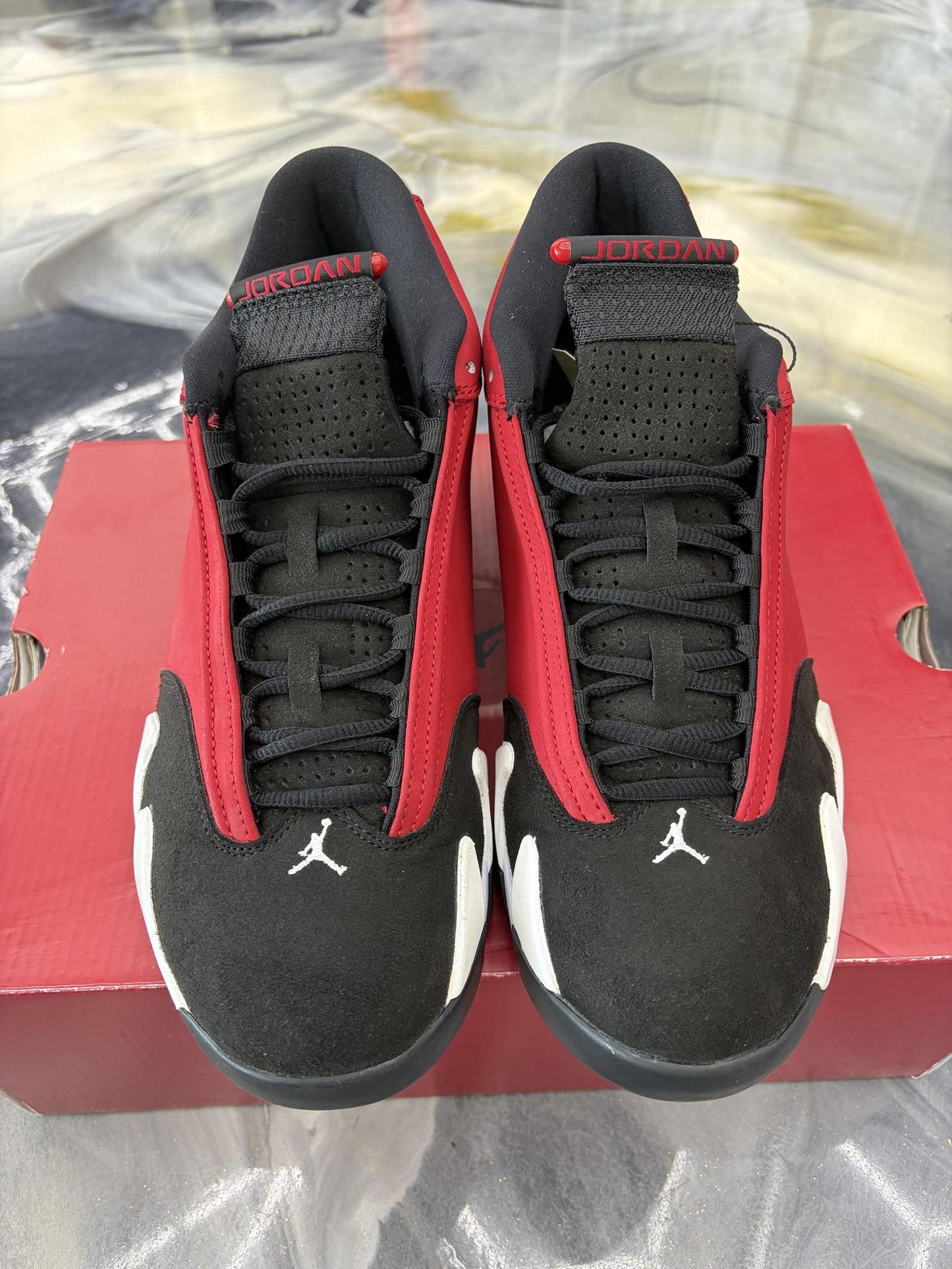Jordan 14 "Gym Red Toro" Used Size 10