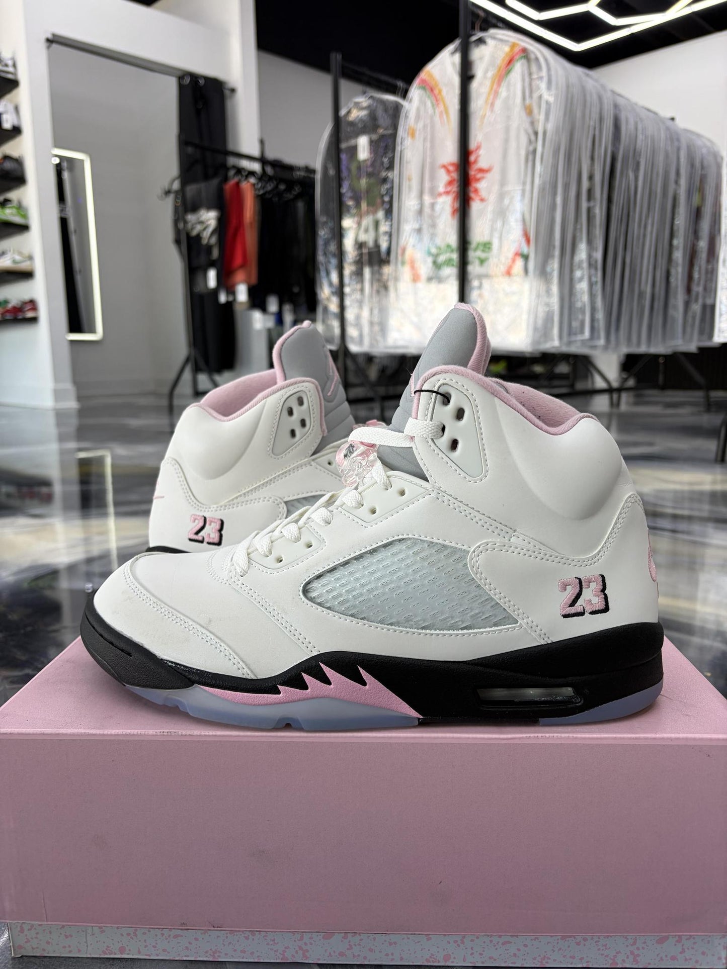 Jordan 5 "Medium Soft Pink" Used Size 12