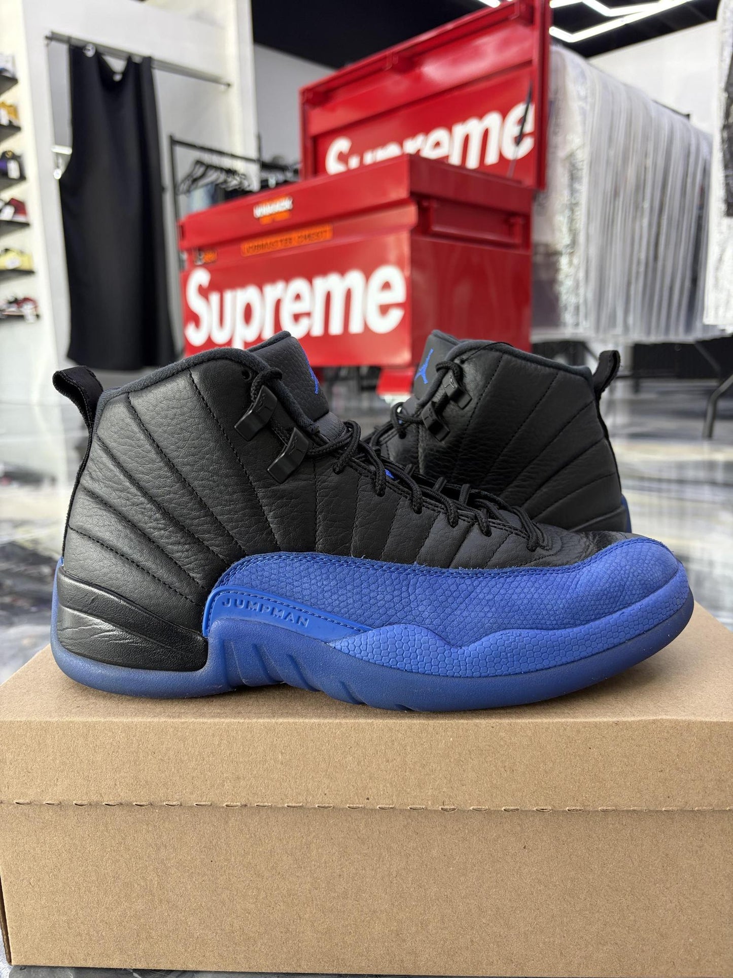 Jordan 12 "Black Game Royal" Used Size 9.5