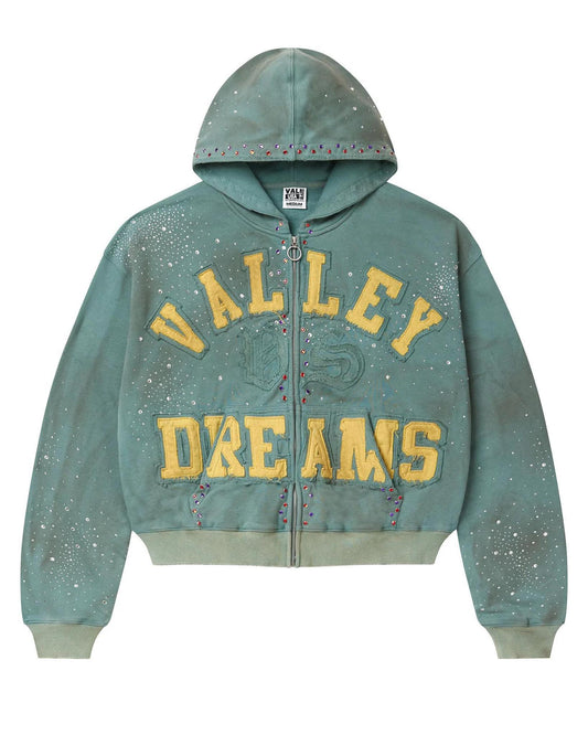 Vale Bank Zip Up "Green/Yellow"