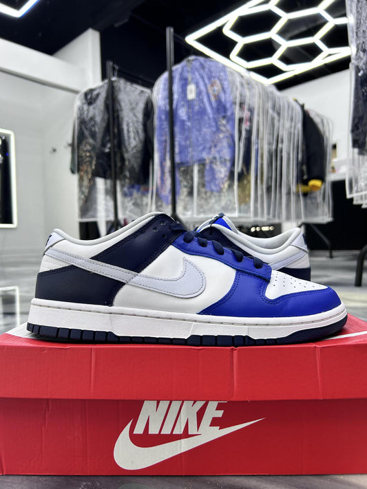 Dunk Low "White Game Royal" Used Size 10.5