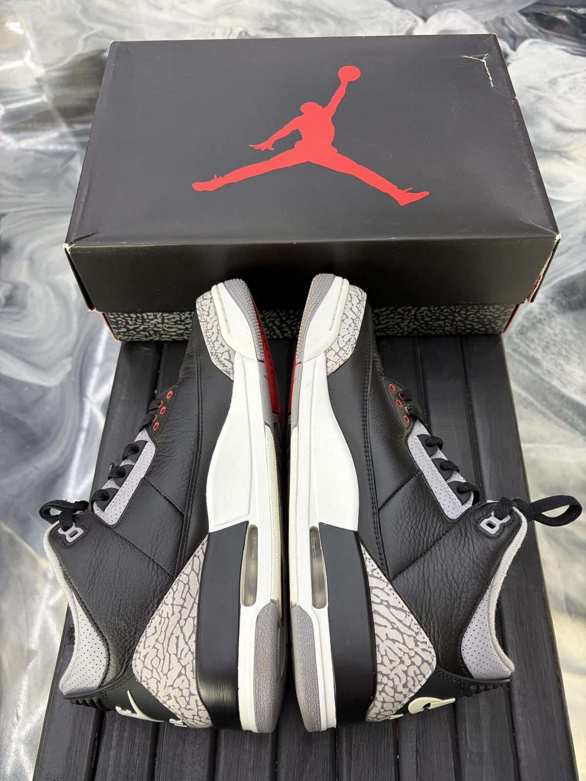 Jordan 3 "Black Cement" Used Size 9.5