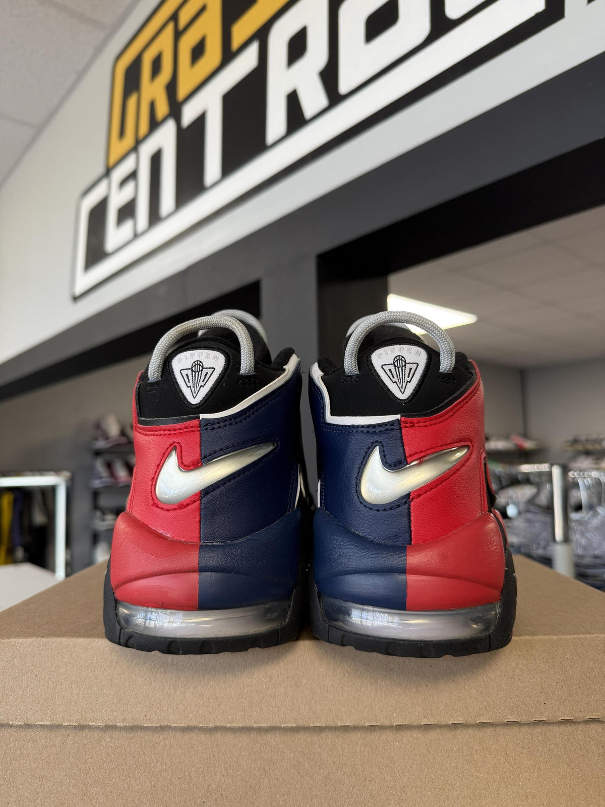 Nike Air More Uptempo "Red Blue" Used Size 11.5