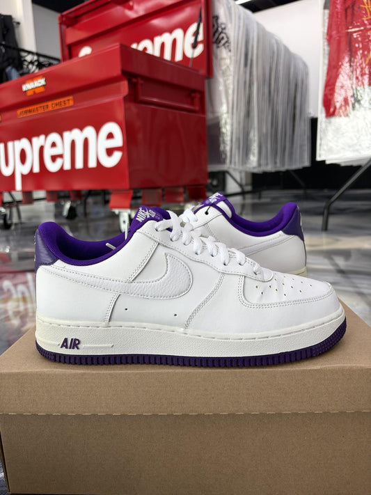 Nike Air Force 1 "White Voltage Purple" Used Size 8.5