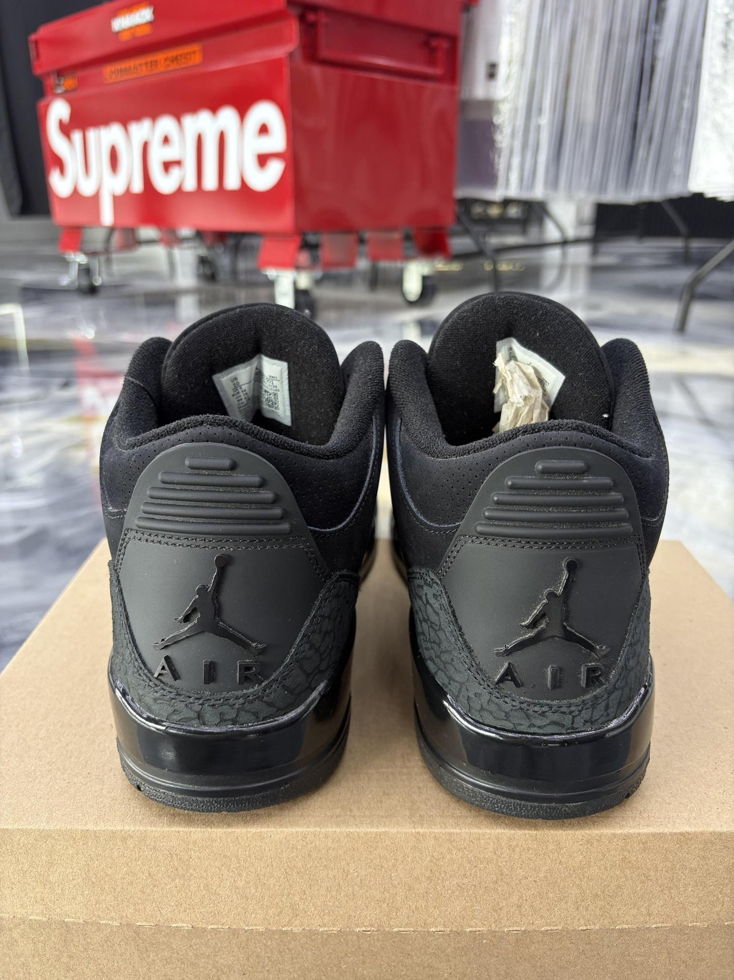 Jordan 3 "Black Cat" Used Size 10