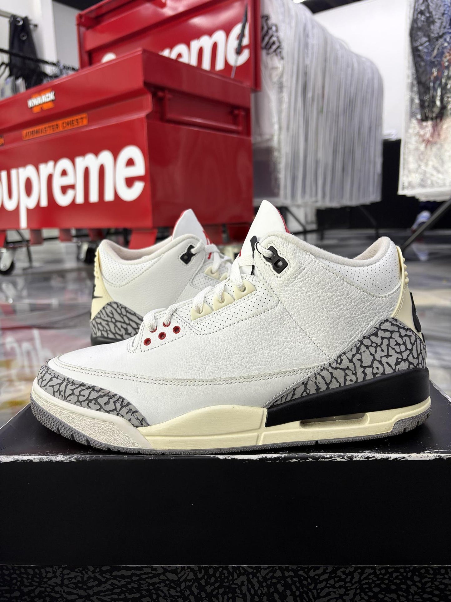 Jordan 3 "White Cement" Used Size 11